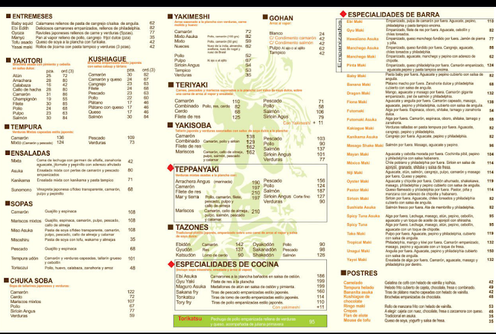 Asuka Coffe & Sushi Bar Menu - Image 2