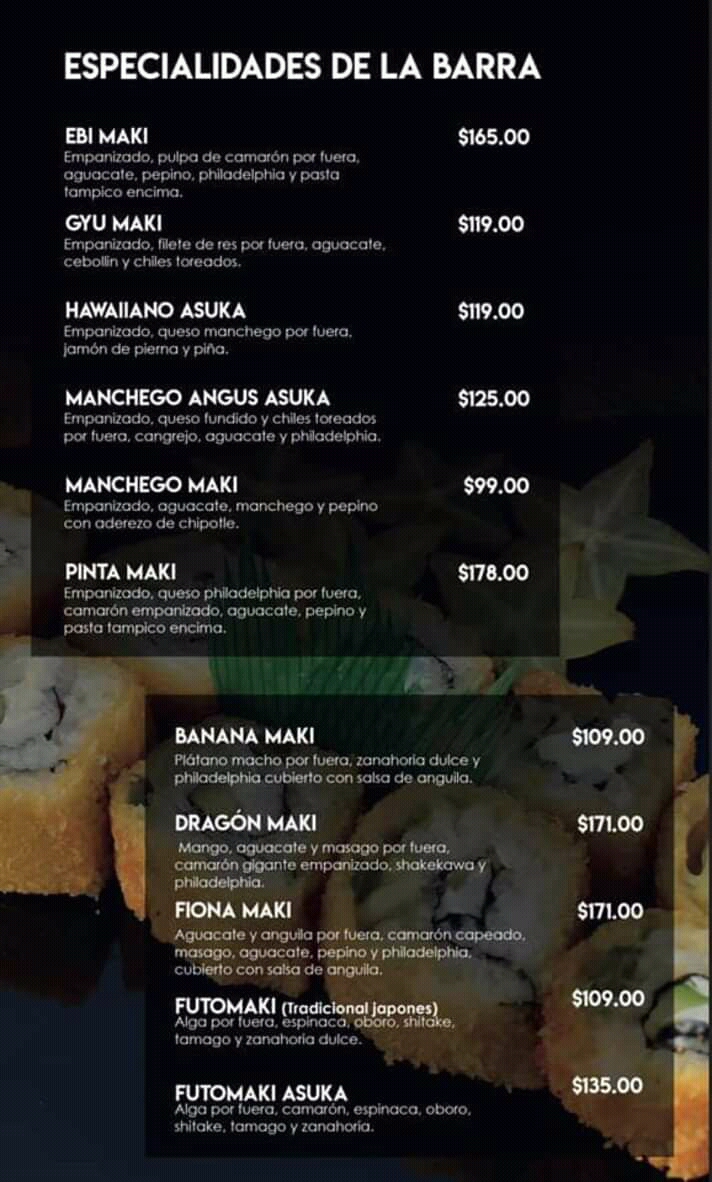 Asuka Coffe & Sushi Bar Menu - Image 4
